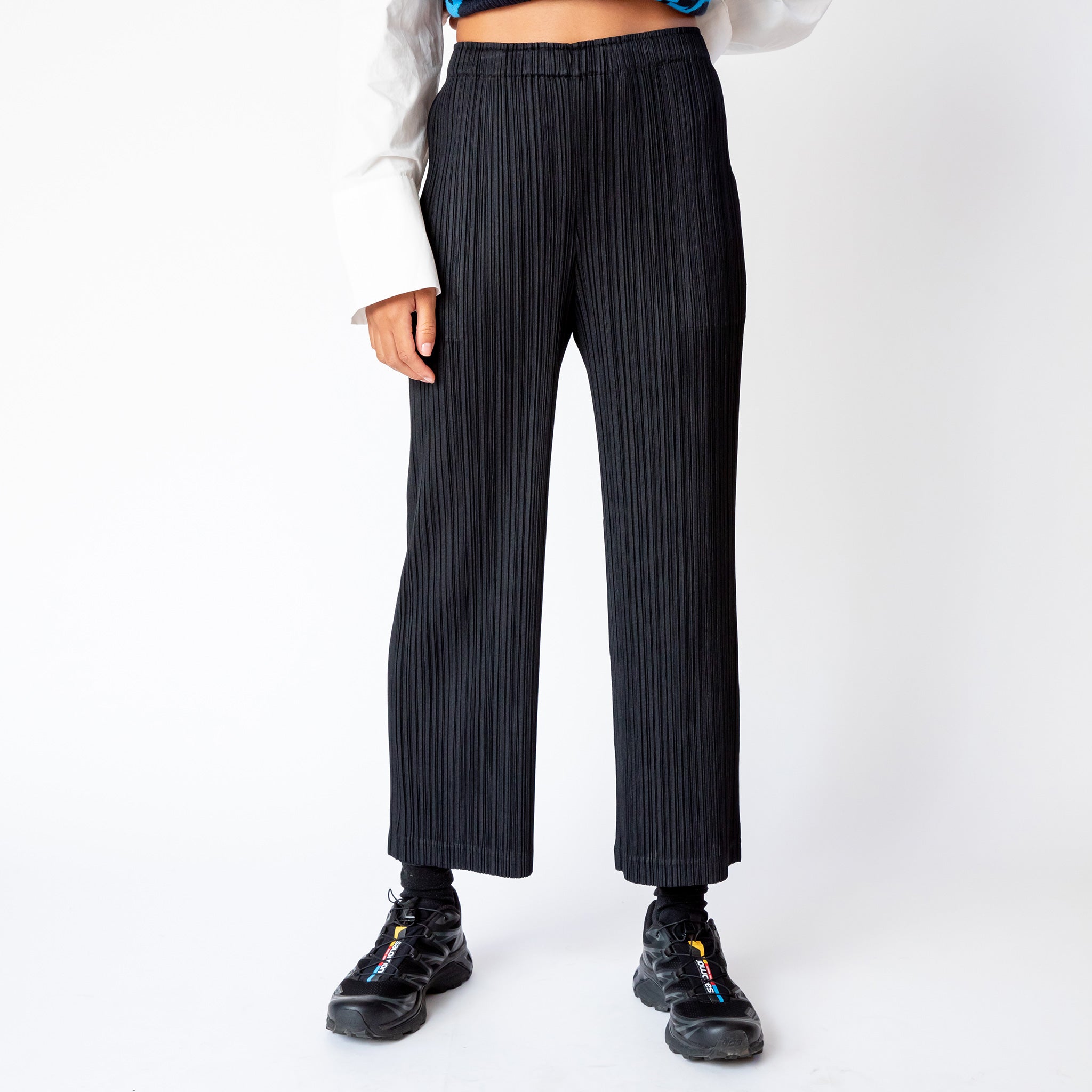 Pleats Please - Thicker Bottoms 2 Pants - Black | available at LCD