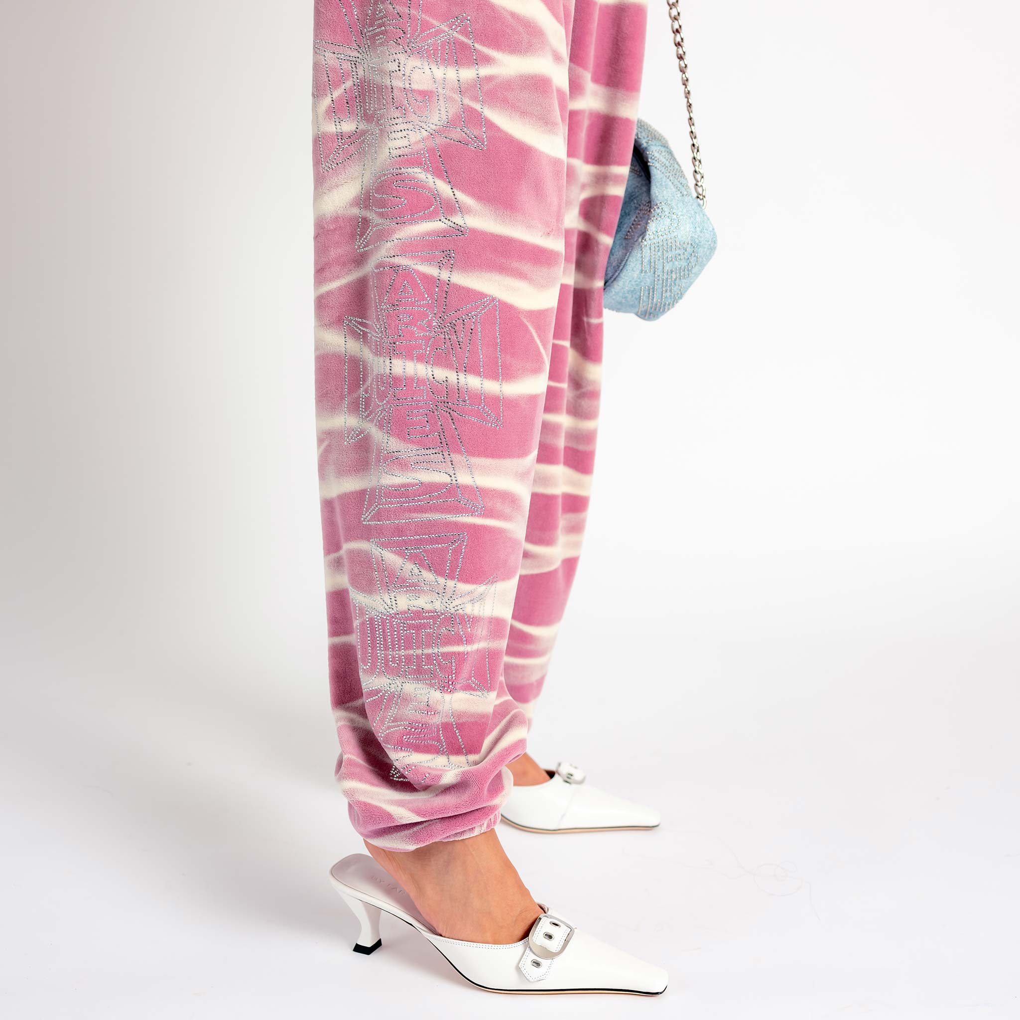 Pink best sale bleached sweatpants