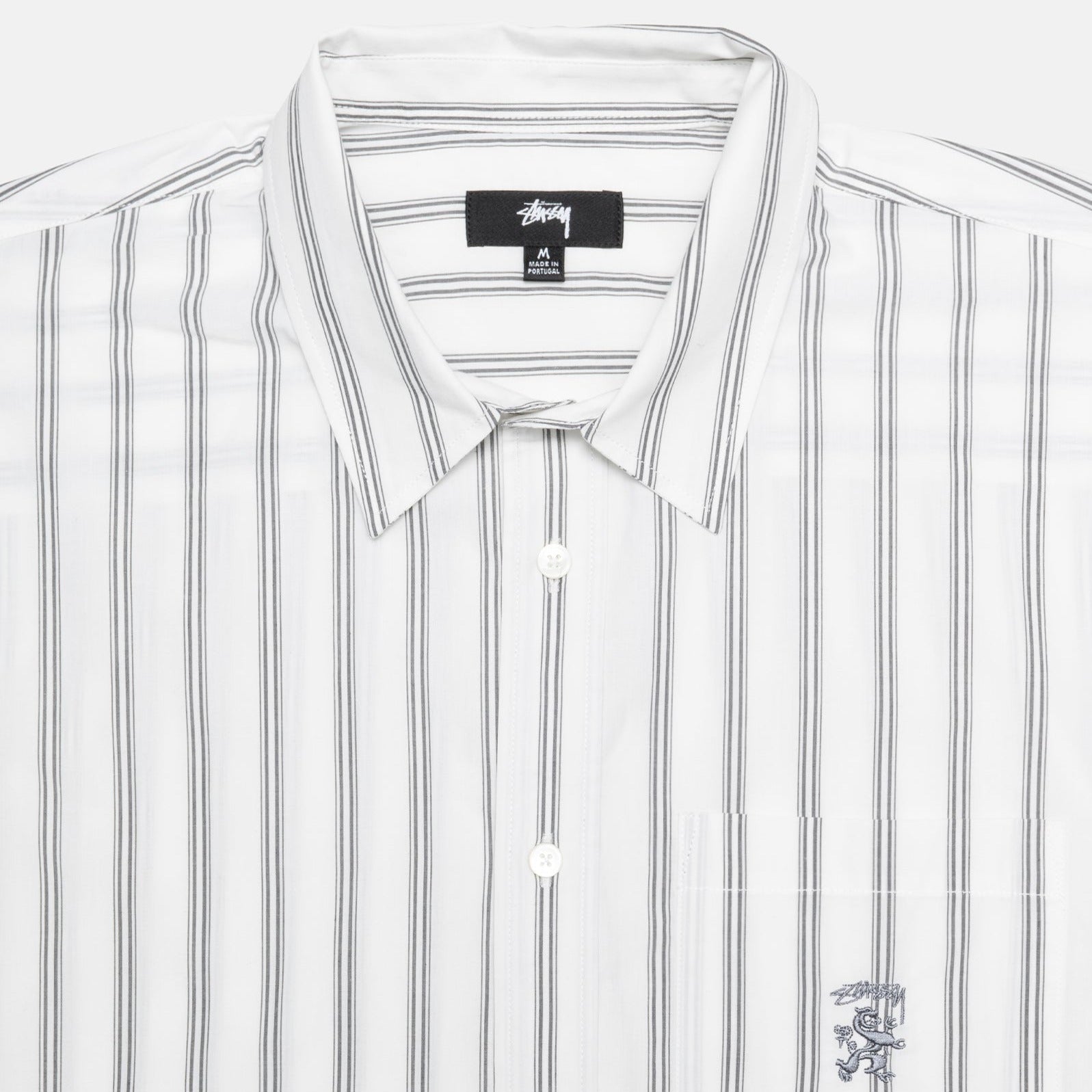 Stussy - Boxy Striped SS Shirt - Off White Stripe | available at LCD