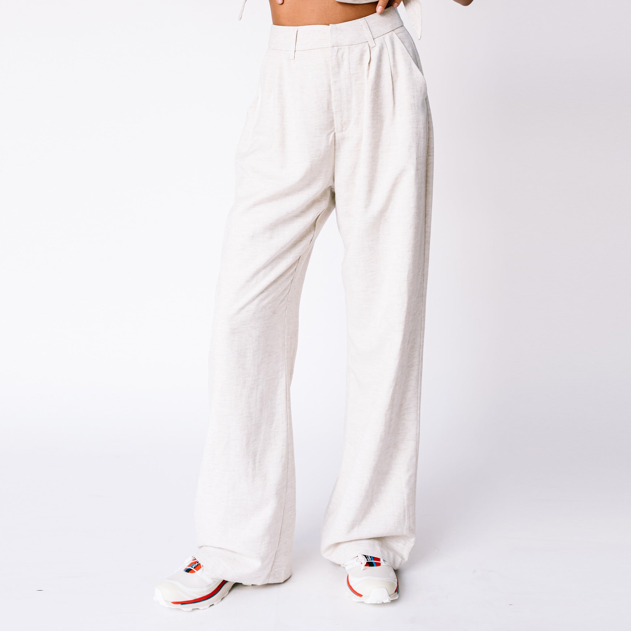 White Linen Trousers - FINAL SALE – The Slip
