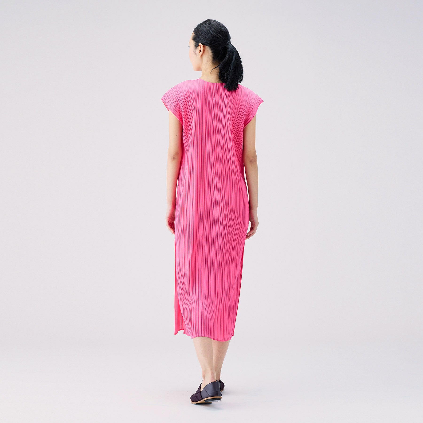 Pleats Please - Monthly Colors July S/S Dress - Bright Pink