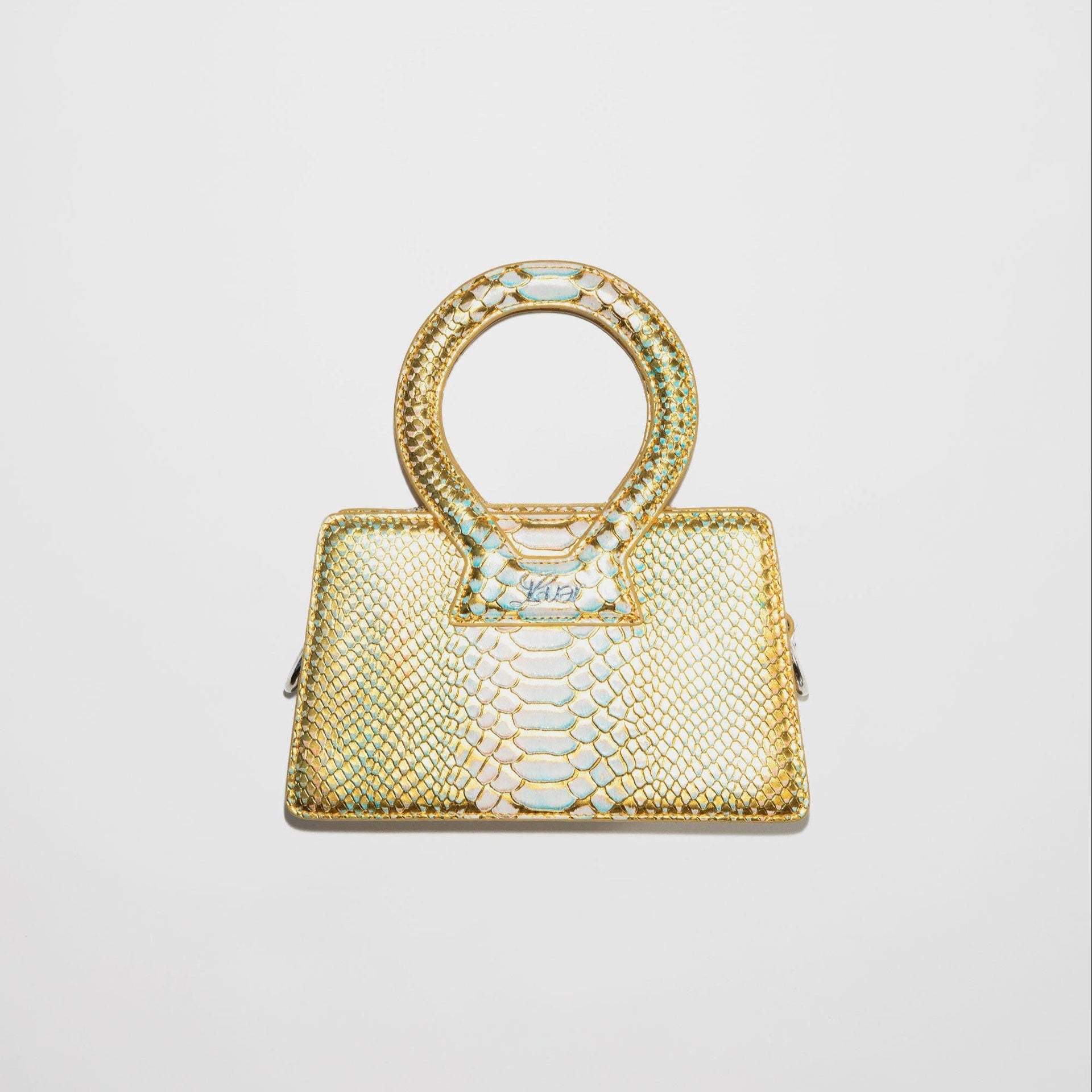 ACID GREEN PYTHON SMALL ANA BAG