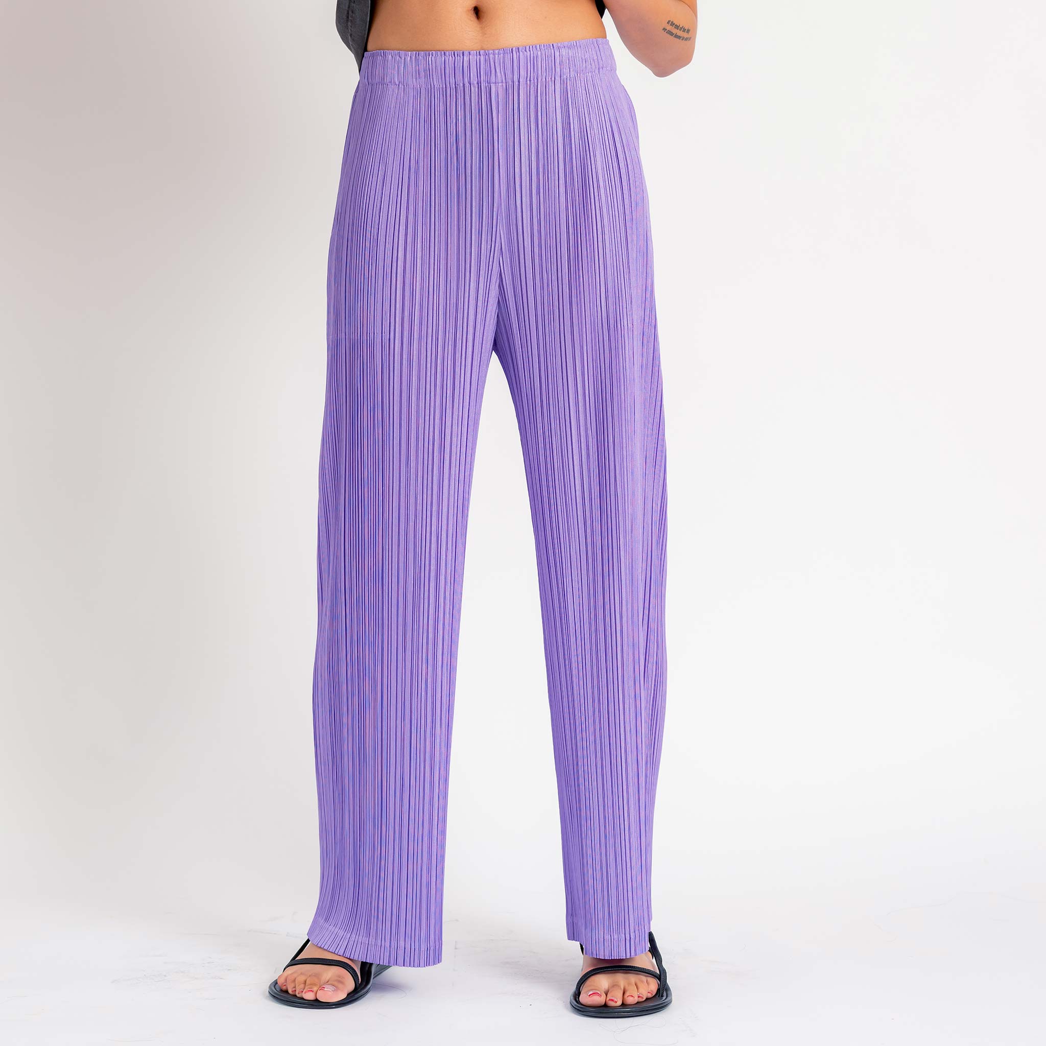 Pleats Please - Mar - Thicker Bottoms Pant - Purple | available at LCD